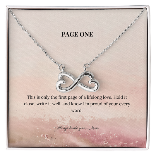 Page One – Interlocking Hearts Necklace